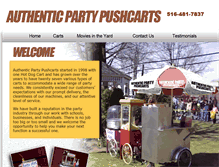 Tablet Screenshot of partycarts.com